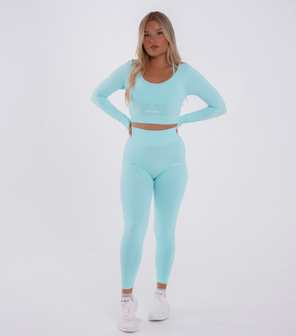 Signature Scrunch Leggings - Aqua Dream