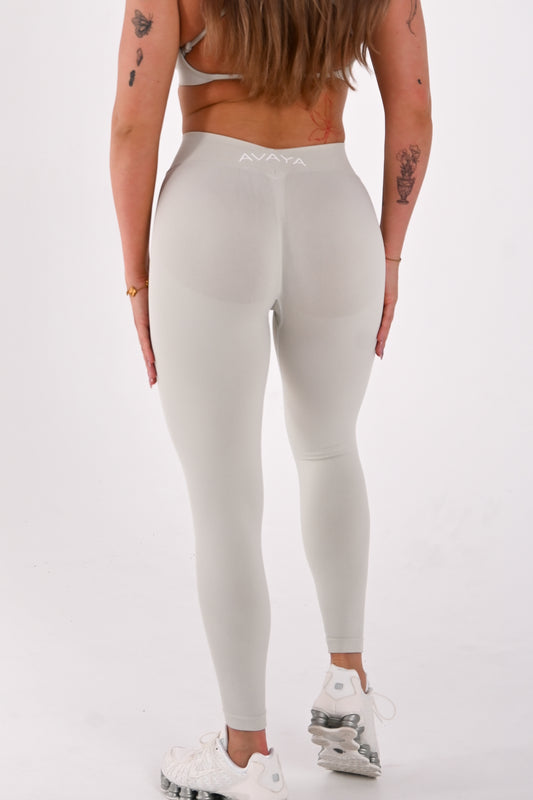 V Scrunch Leggings - Cloud Grey