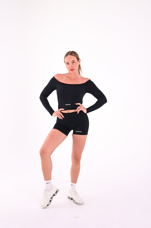 Aura Shorts - Onyx Black